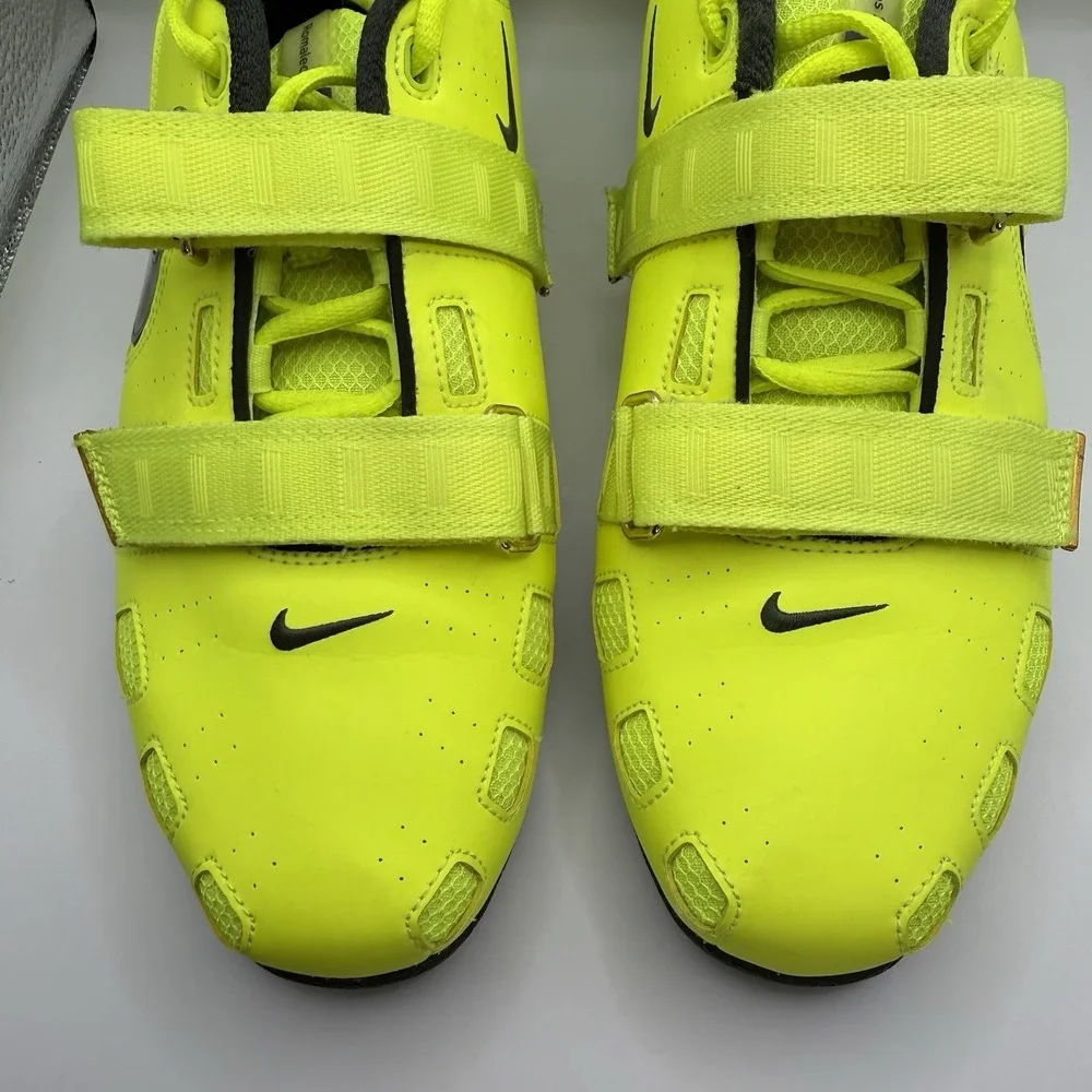 Nike Romaleos 2 Weightlifting Shoes Mens Size US 11 Volt Green Black 476927-730